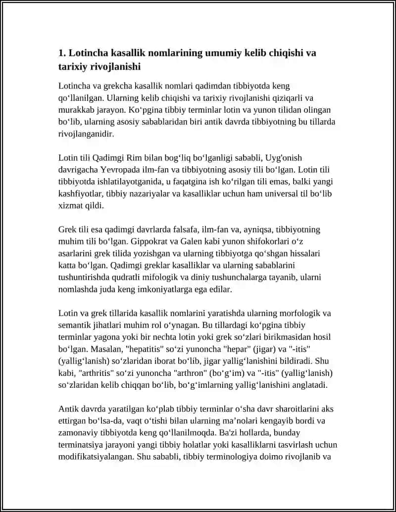 BAʼZI LOTINCHA VA GREKCHA KASALLIK NOMLARINI KELIB CHIQISHI 3