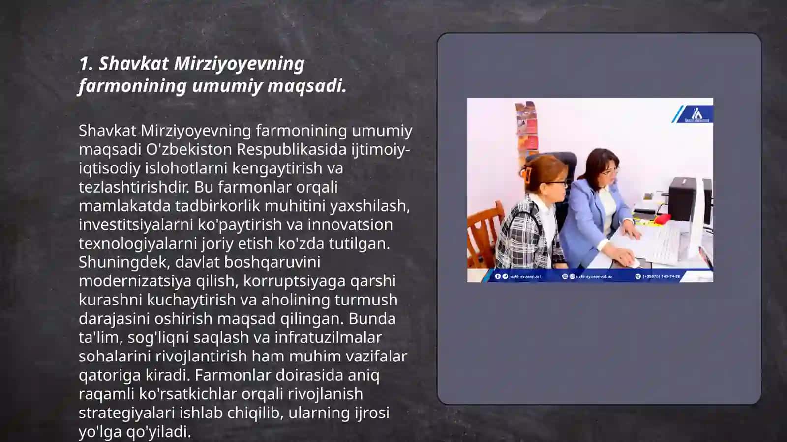 O'zbek tilining davlat tili sifatidagi nufuzi va mavqeyini tubdan oshirish chora tadbirlari 3