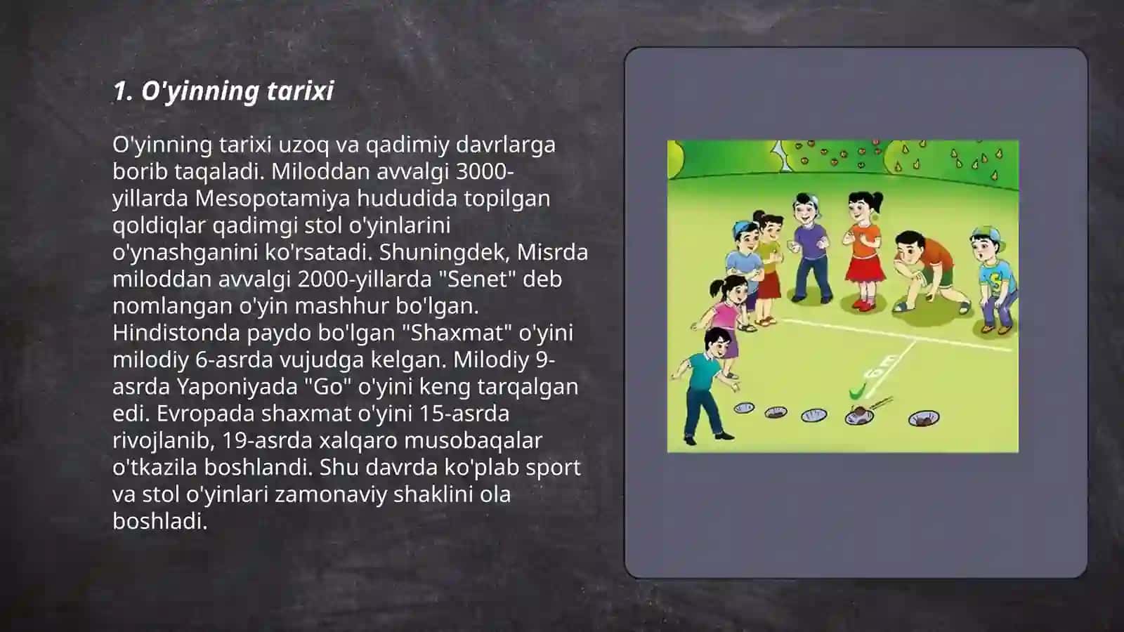 Harakatli o'yinlar tarixi 3