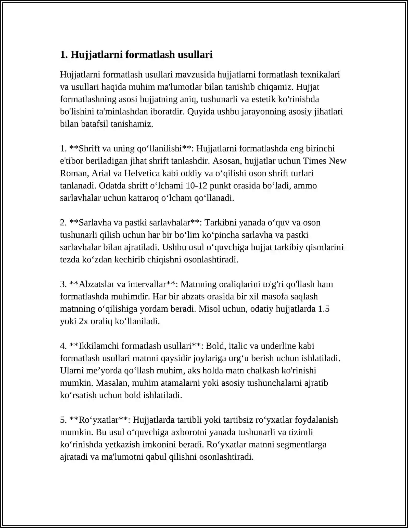 MATNLI HUJJATNI YASASH VA QAYTA ISHLASH VOSITALARI 3