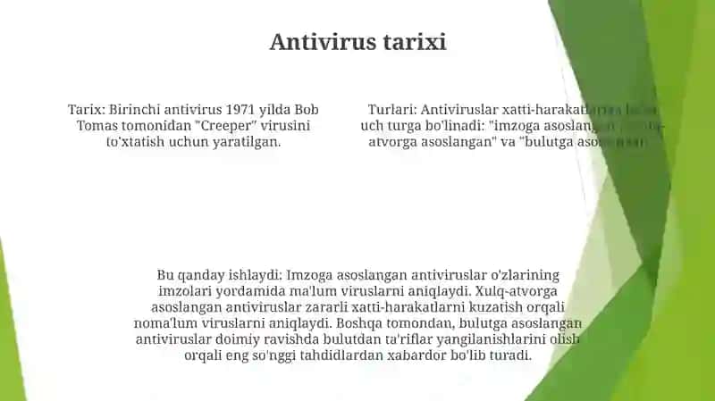 Antiviruslar VaUlarningTurlari 3