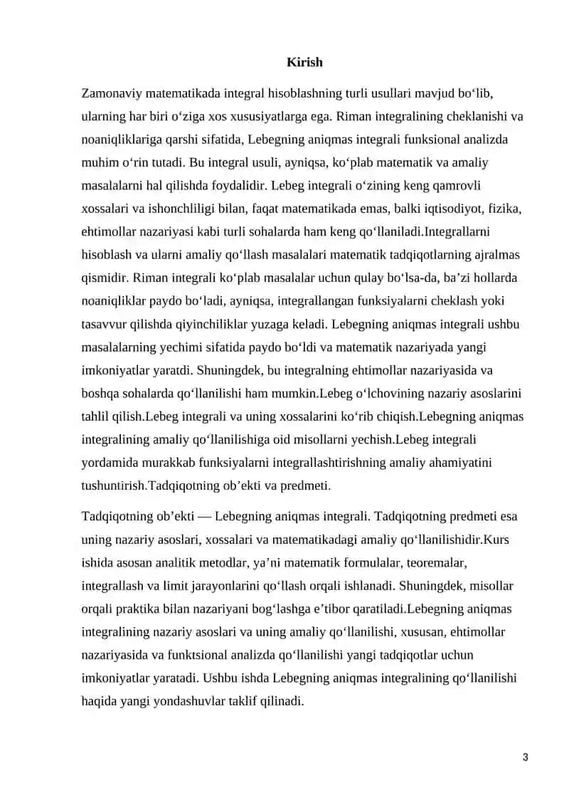 Lablegning aniqmas integrali 3