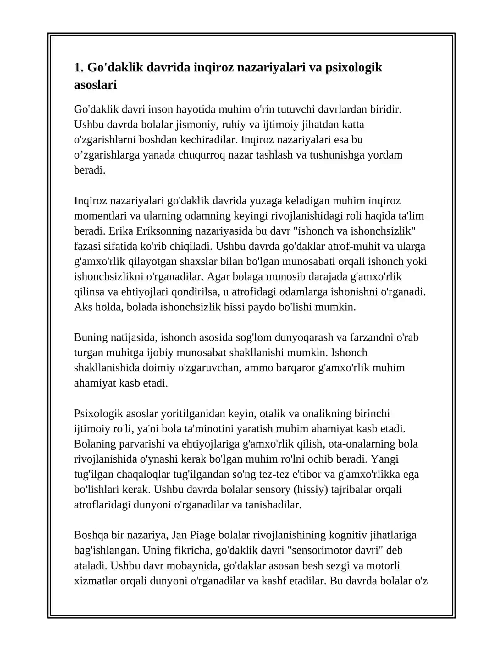 INQIROZ DAVR SIFATIDA GO'DAKLIK DAVRI 3