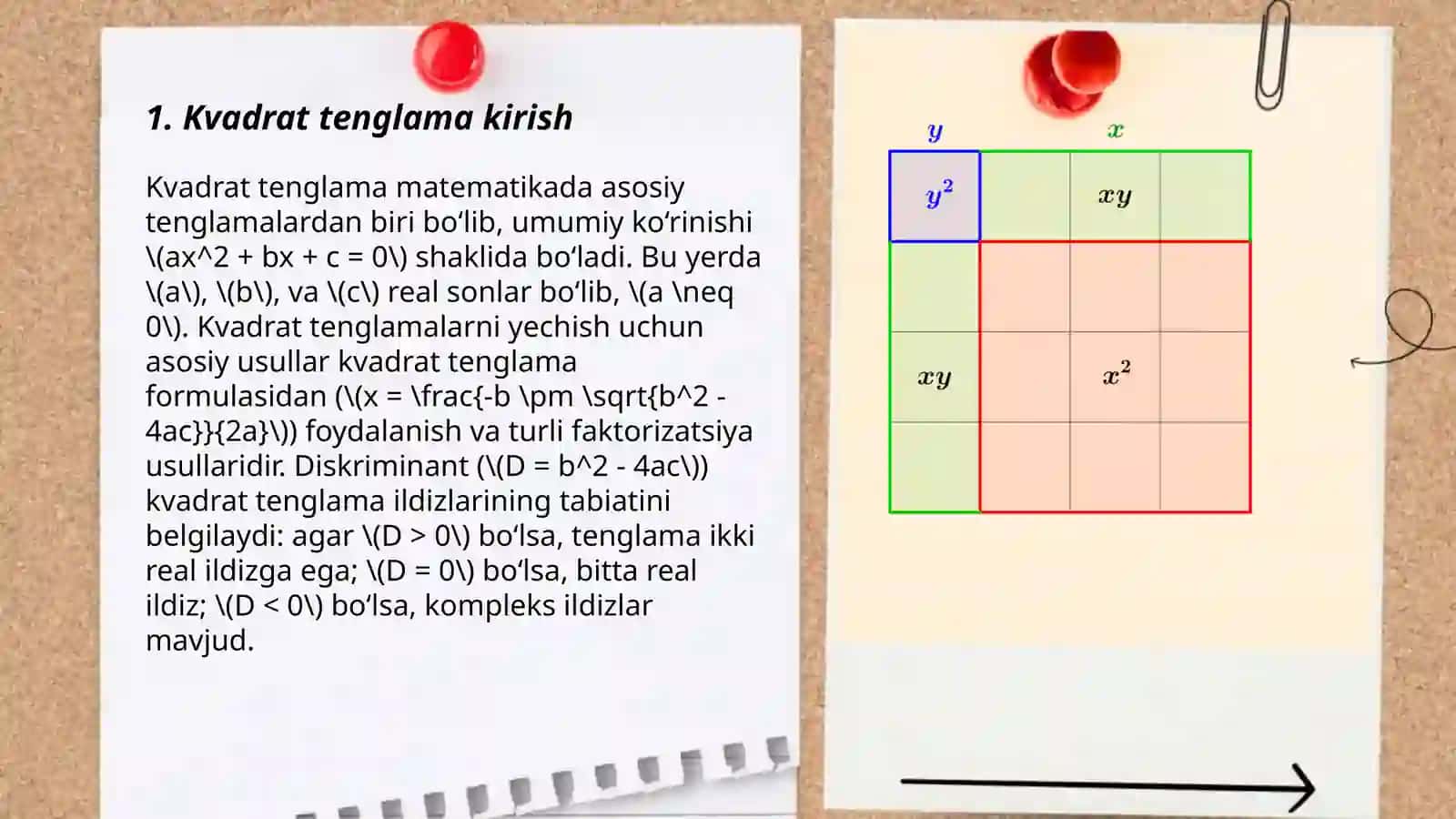 Kvadrat tenglama 3