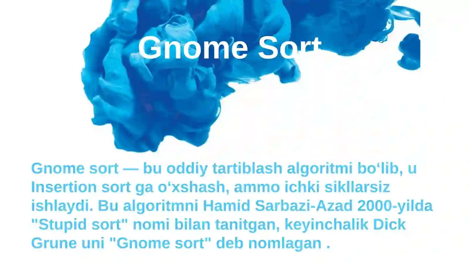 Gnome sort 3