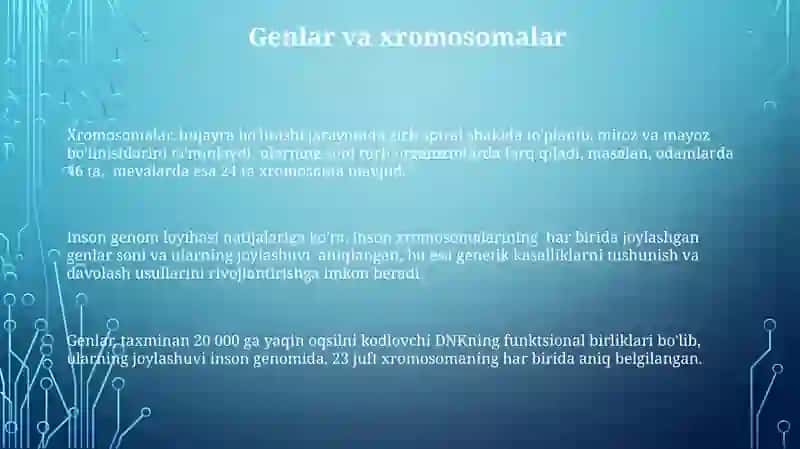 Hujayra yadrosi va irsiy axborotni uzutilish mexanizm. DNK mutatsiyasi 3