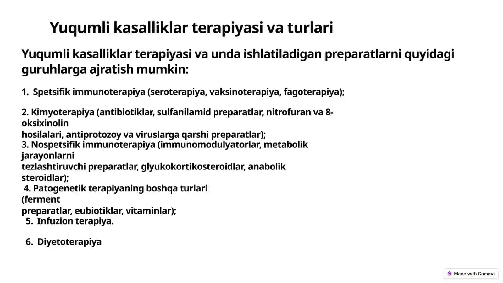 Yuqumli Kasalliklarni Davolash 3