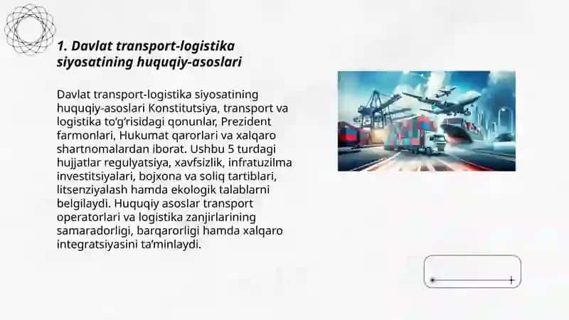 Davlatning transport logistika siyosati 3