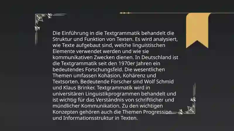 Einführung in die Textgrammatik 3