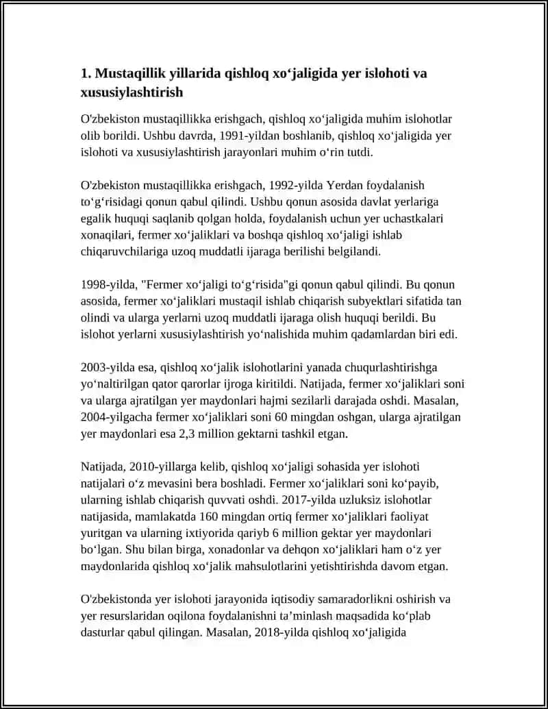 MUSTAQILLIK YILLARIDA QISHLOQ XO'JALIGI VA SANOAT 3