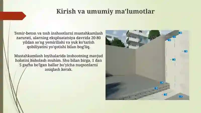 Temir-beton va tosh konstruksiyalarni kuchaytirishni loyihalash 3