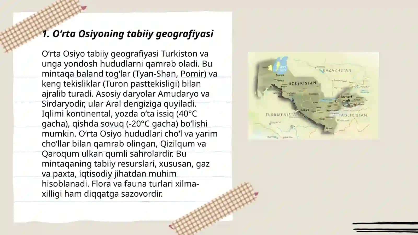 Oʻrta Osiyoni geografiyasi 3