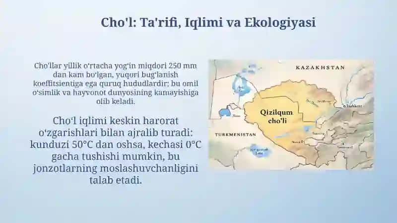 Choʻllar va ularning boyliklari 3