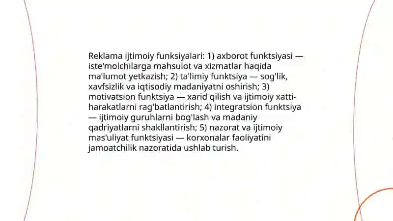 Reklamaning ijtimoiy mazmuni- mohiyati 3