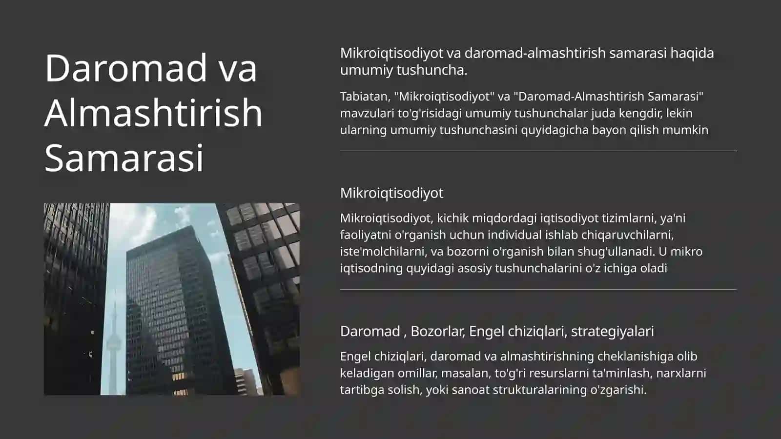 Mikroiqtisodiyot va Daromad almashtirish Samarasi 3