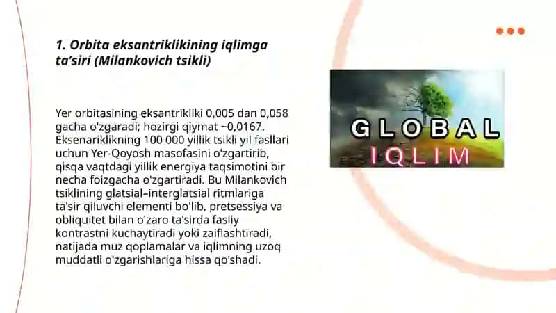Iqlim oʻzgarishining astronomik va geofizik omillari 3