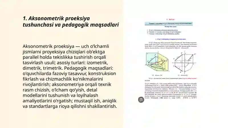 Aksonometrik Proeksiya va Rasm Bajarish Metodikasi 3