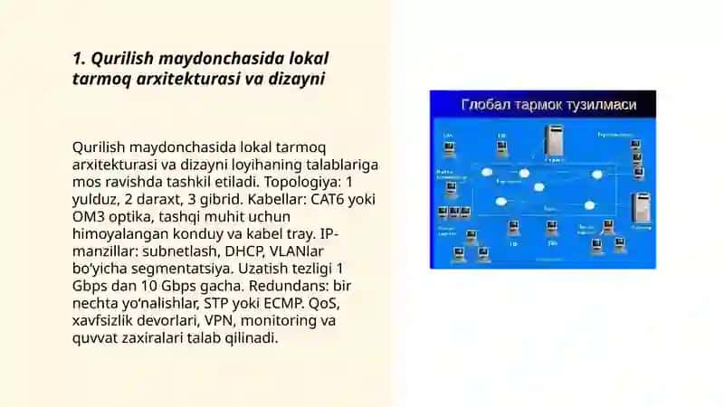 Qurulishda lokal tarmoqlardan foydalanish 3