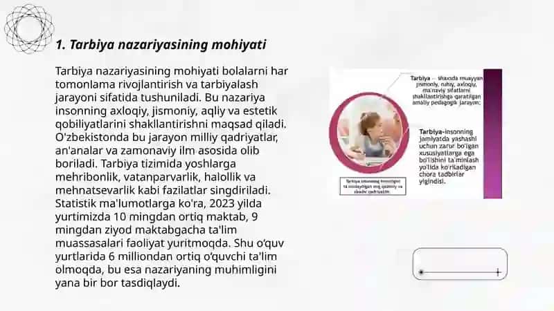Tarbiya nazariyasi va tarbiya turlari 3