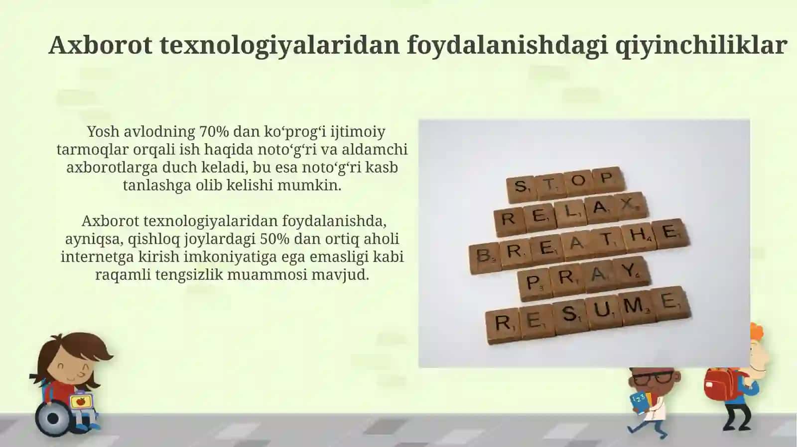 Kasbga yo'naltirishning muammolari 3