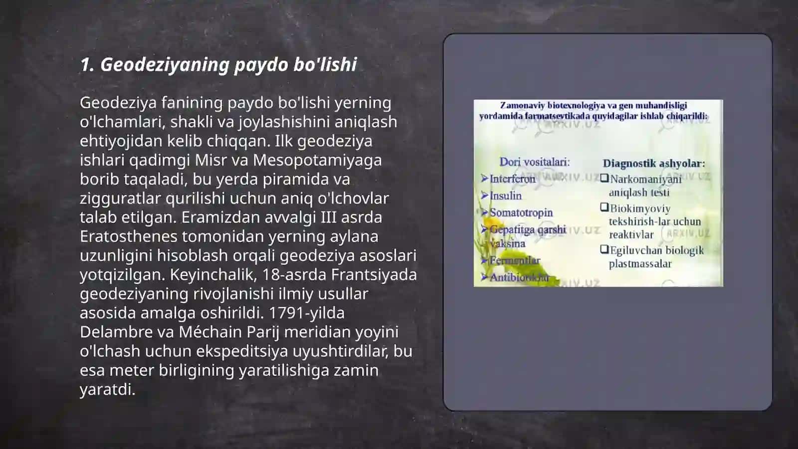 Geodeziya fanining tarixi haqida 3