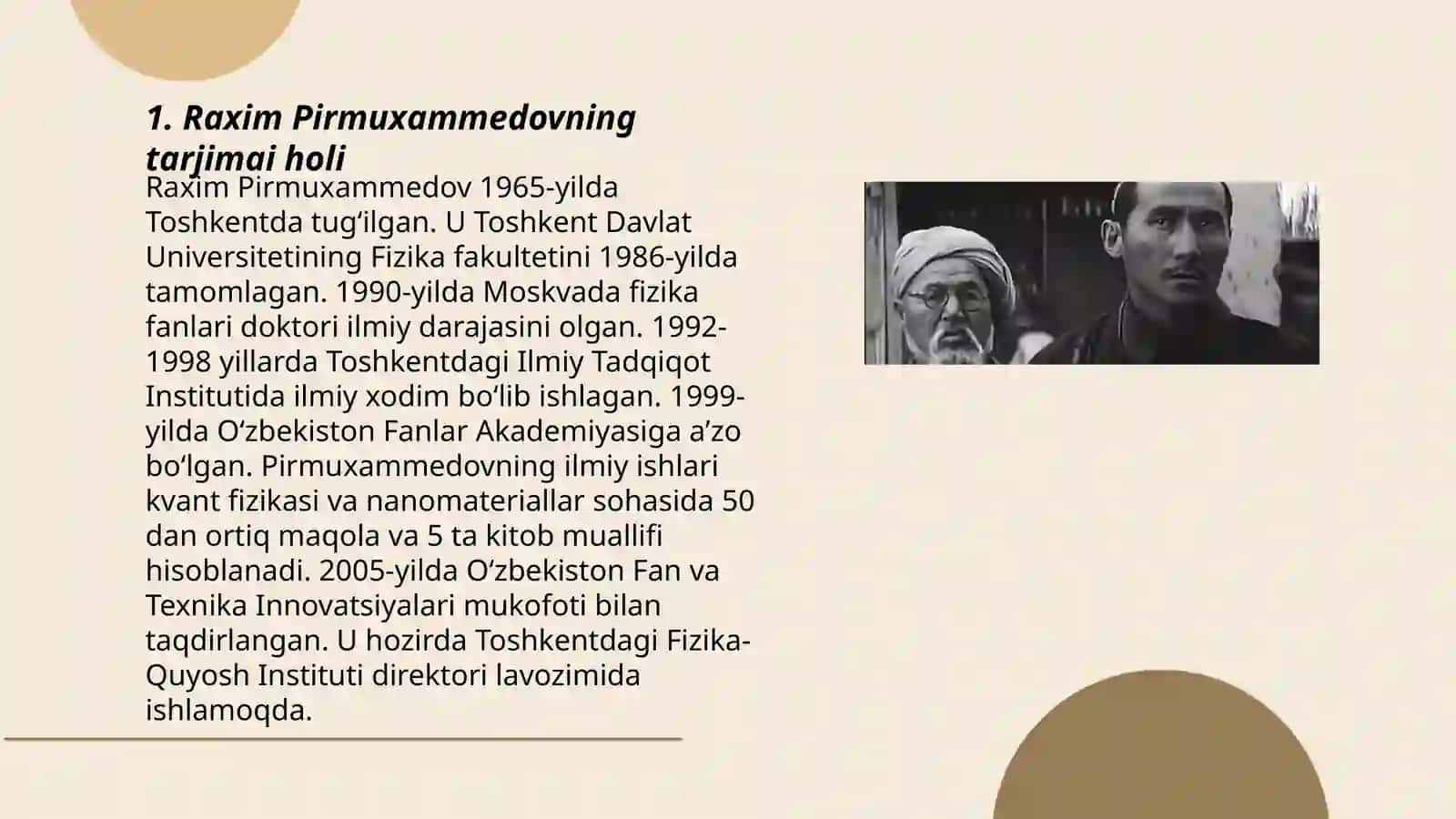 Raxim Pirmuxammedovning tarjimai holi 3