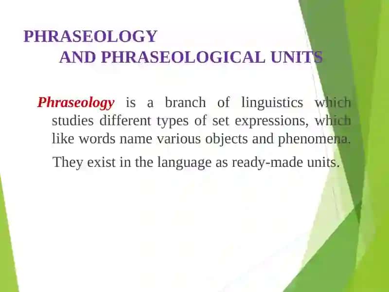 PHRASEOLOGY Lecture 5 3