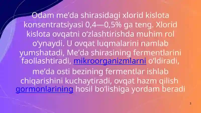 Oshqozon suyuqligi tashxisining klinik ahamiyati 3