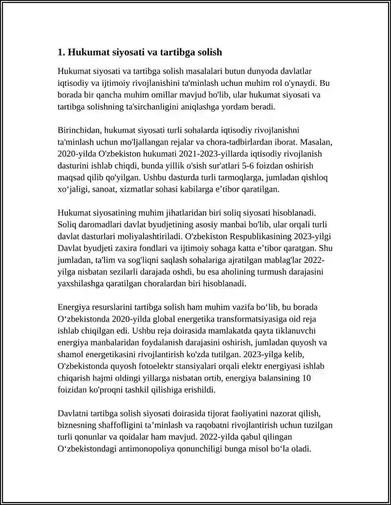 BIZNES YURITISHDA SIYOSIY VA IQTISODIY OMILLAR 3