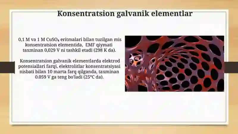 Galvanik elementlar elektr yurutuvchi kuch va uni aniqlash usullari 3