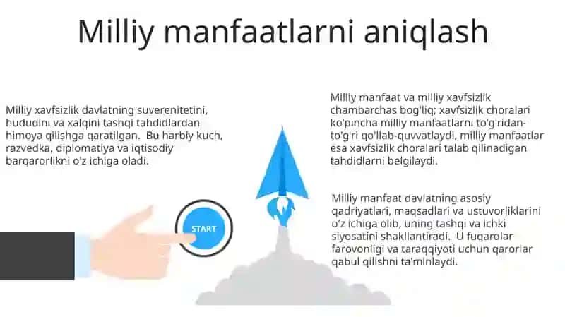 Milliy manfaatlarni aniqlash va xavfsizlik 3
