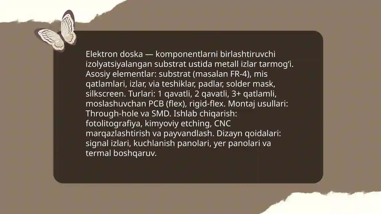 Elektron doska bilan ishlash 3
