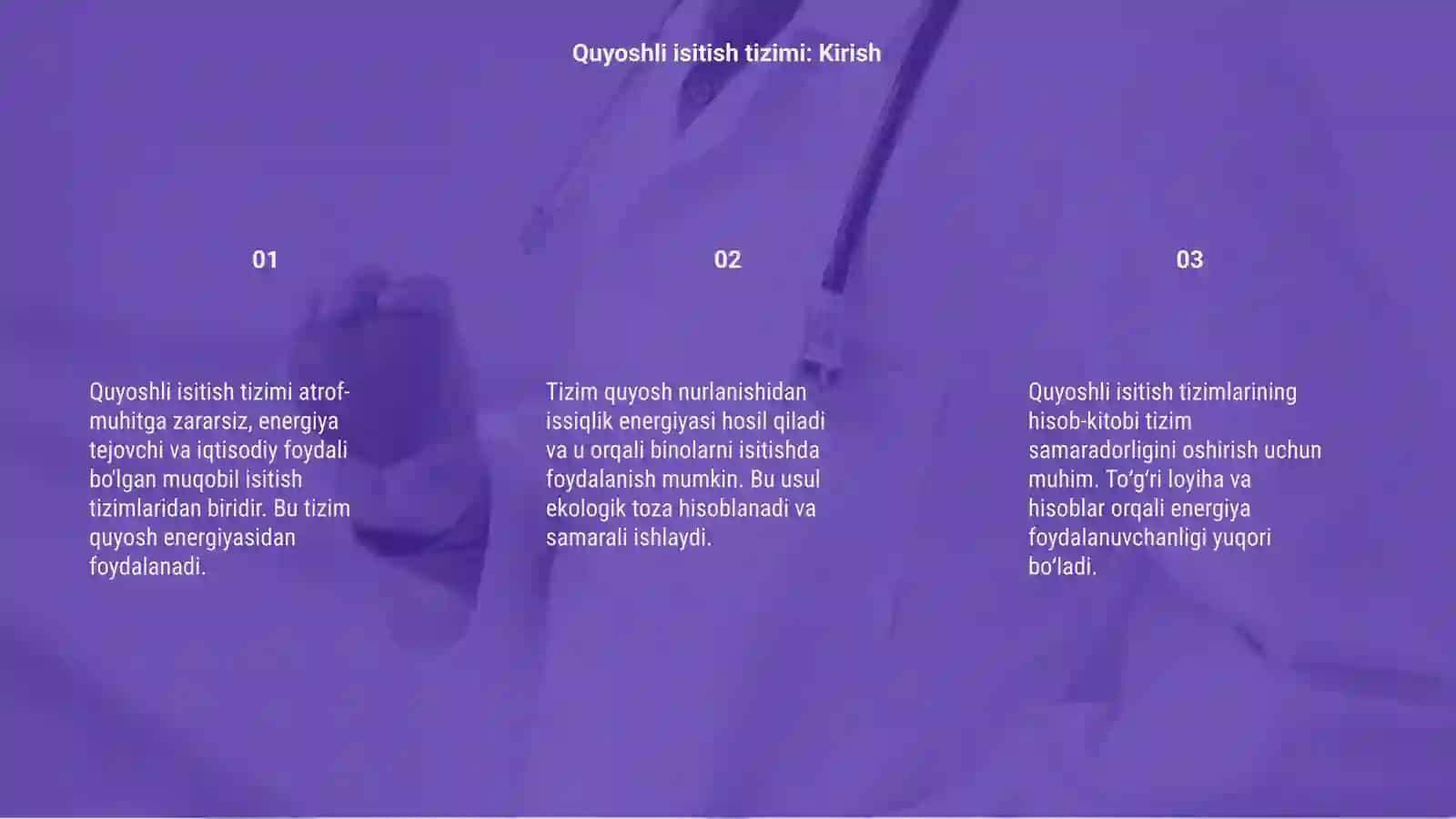 Quyoshli isitish tizimini hisobi 3