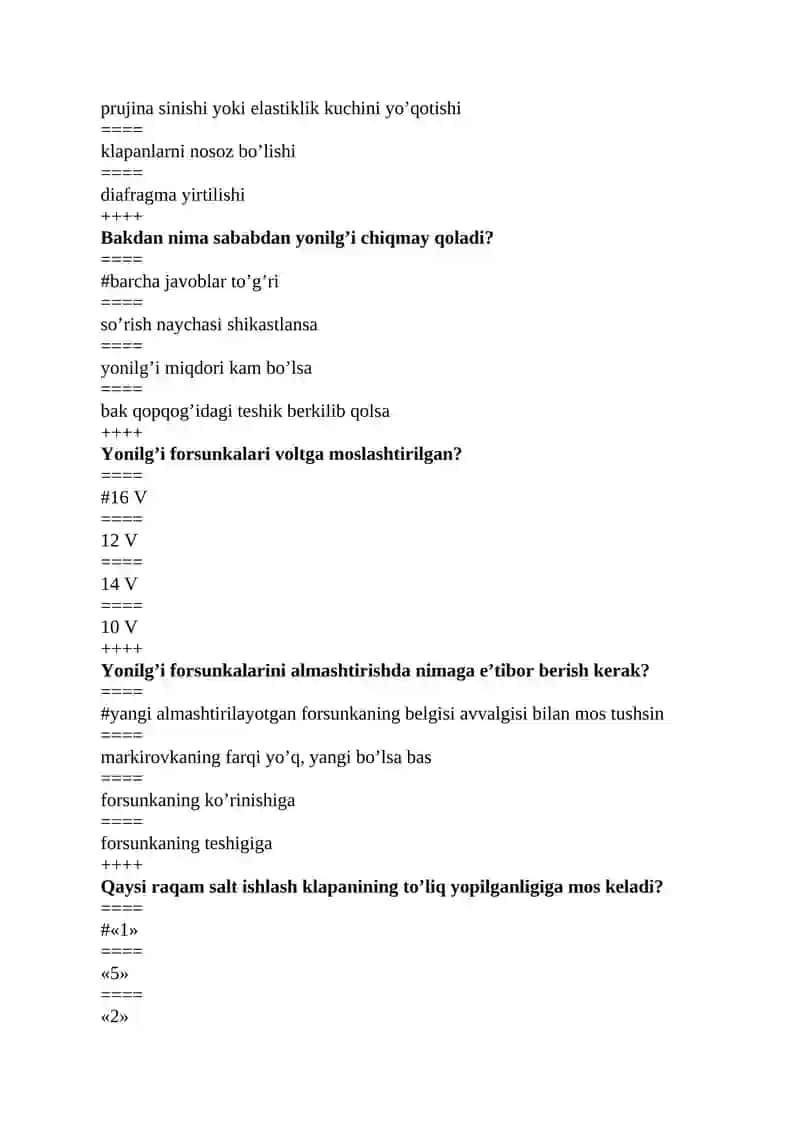 Кiritish quvuri (kollektor) dan qistirma orqali havo so’rilsa nima bo’ladi? 3