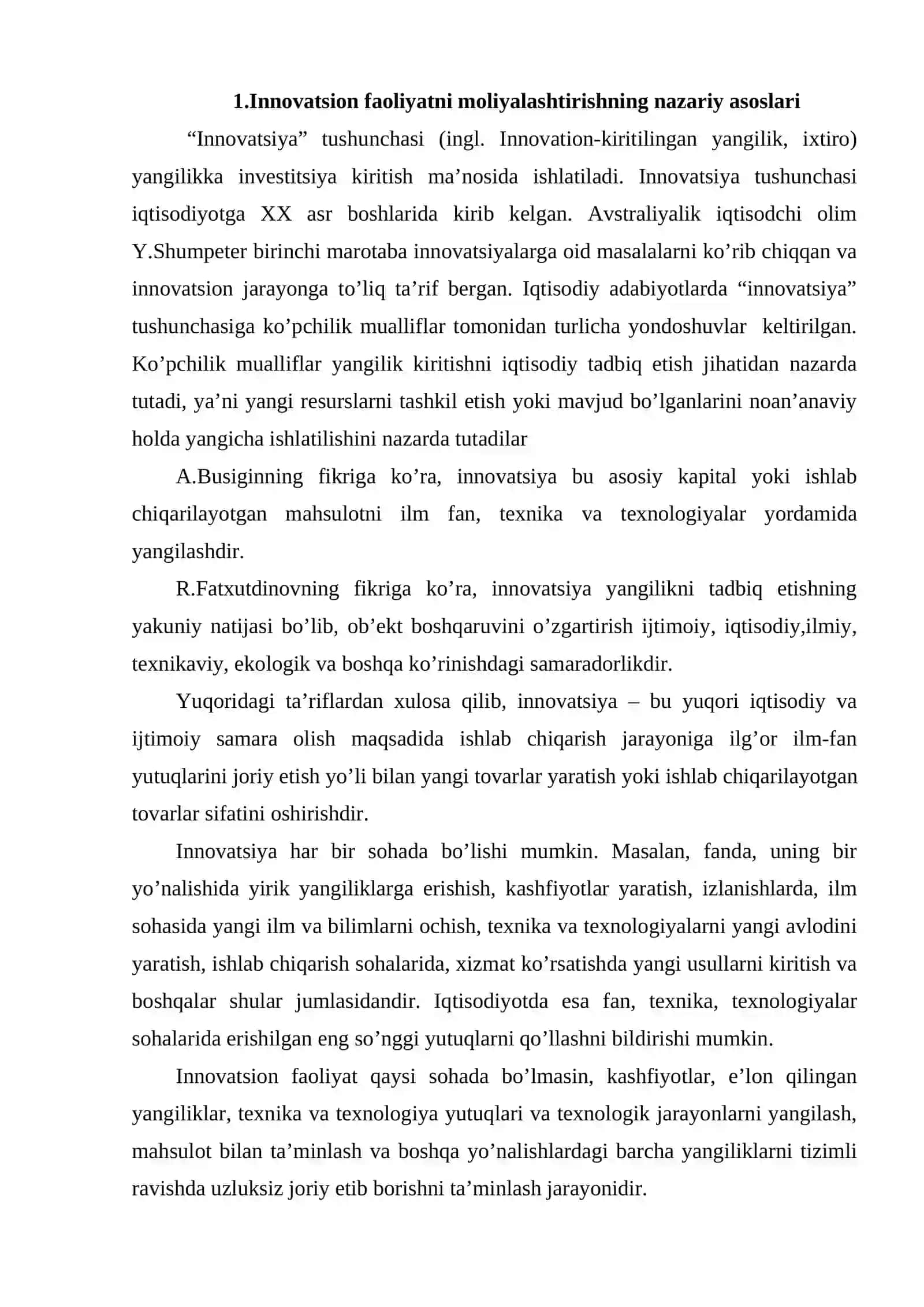 INNOVATSION FAOLIYATNI MOLIYALASHTIRISHNING XORIJIY DAVLATLAR TAJRIBASINI YORITISH 3