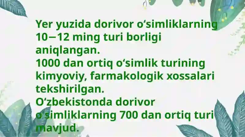 DORIVORO'SIMLIKLARNING SISTEMATIK TAHLILI VA TARQALISHI 3
