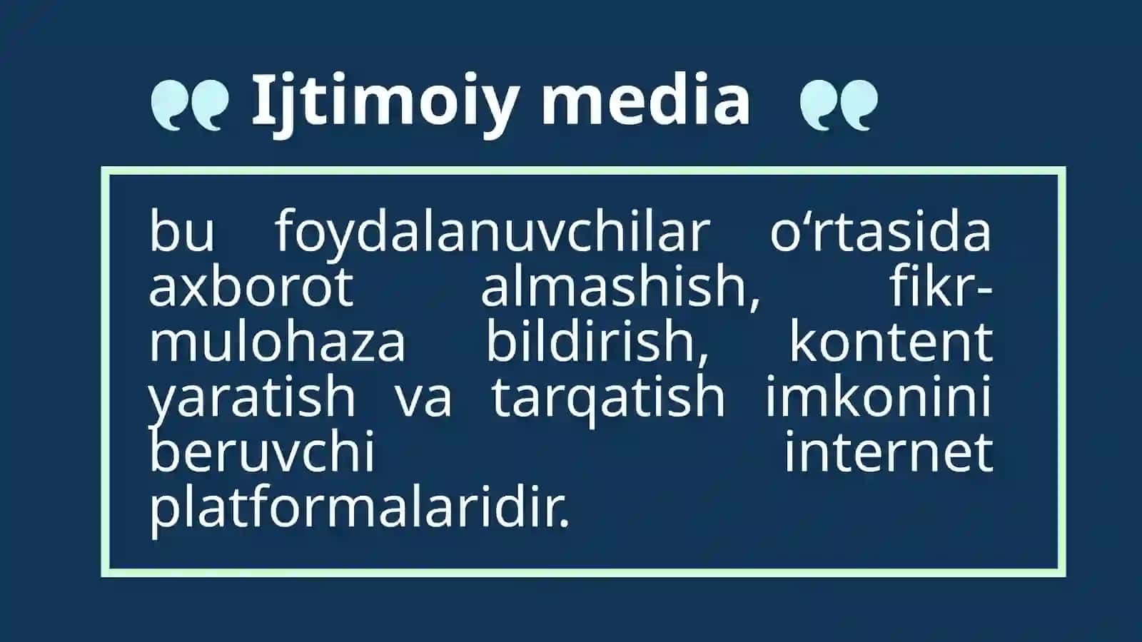 Ijtimoiy mediani baholash 3