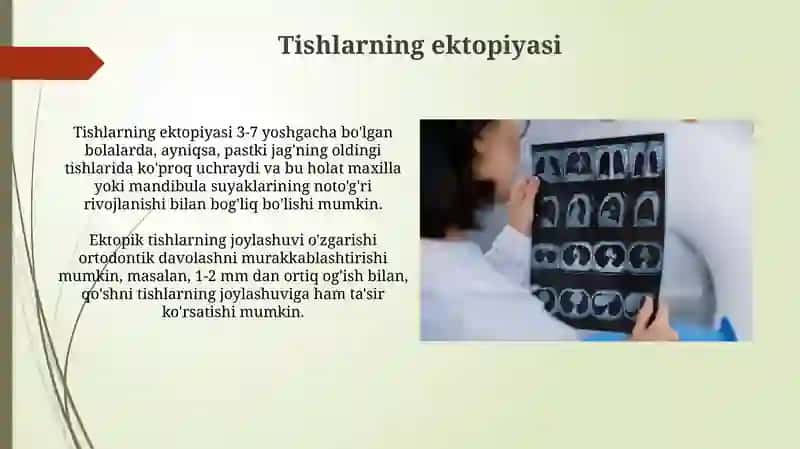 Tishlarning rentgen anatomiyasi 3