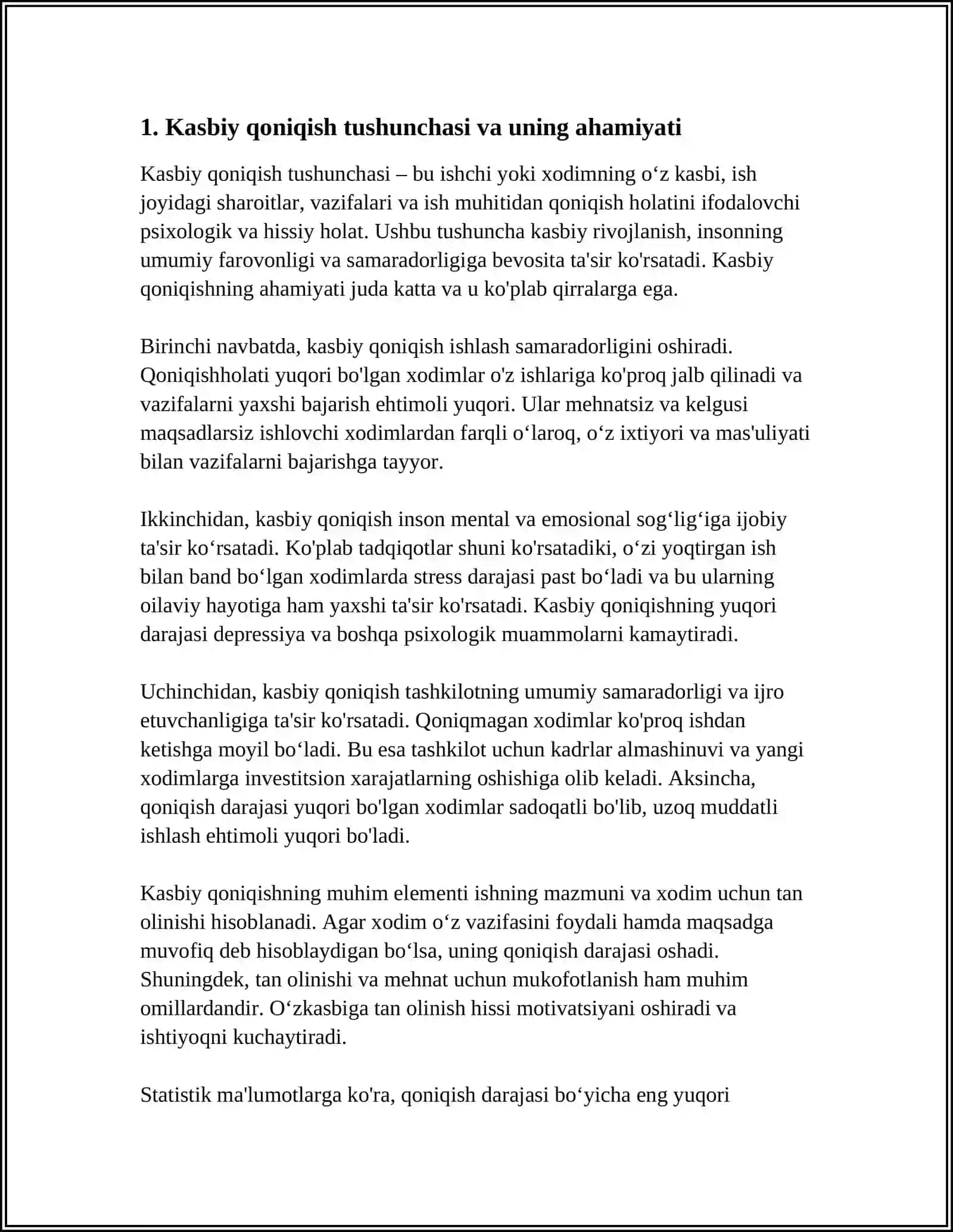 PEDAGOG SHAXSINI KASBIY QONIQQANLIK DARAJASINI DIAGNOSTIKA QILISH 3