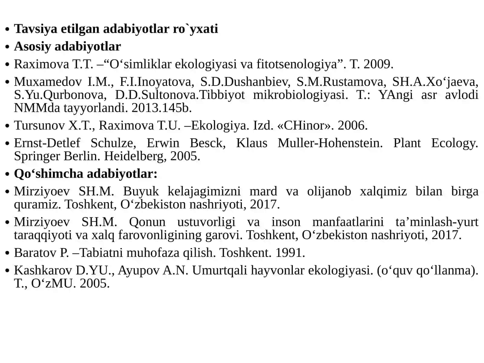 MIKROORGANIZMLAR AUTEKOLOGIYASI MIKROORGANIZMLARGA TASHQI MUHIT OMILLARINING TA’SIRI 3