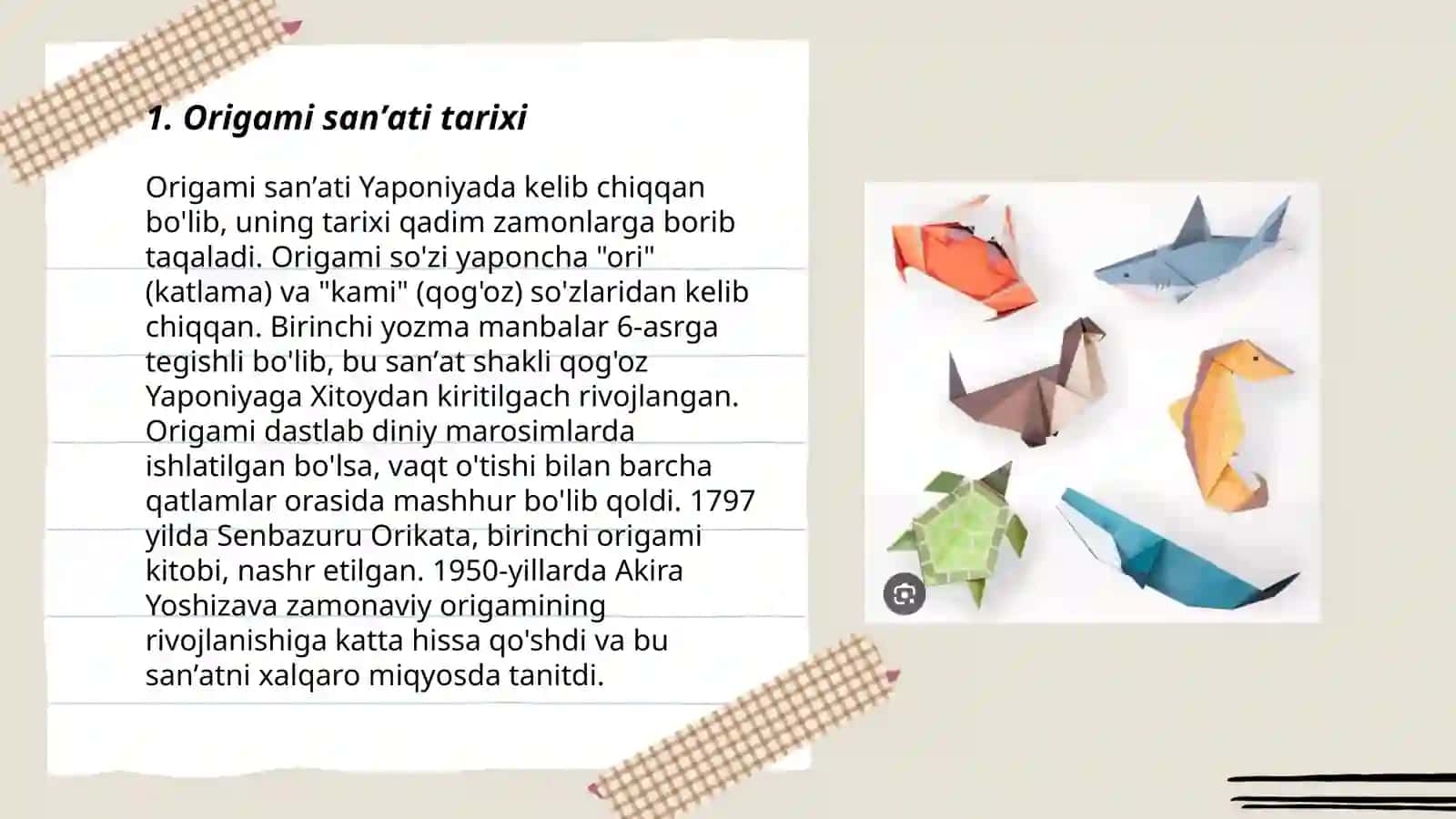 Origami usulida oʻyinchoq yasashga oʻrgatish ahamiyati 3