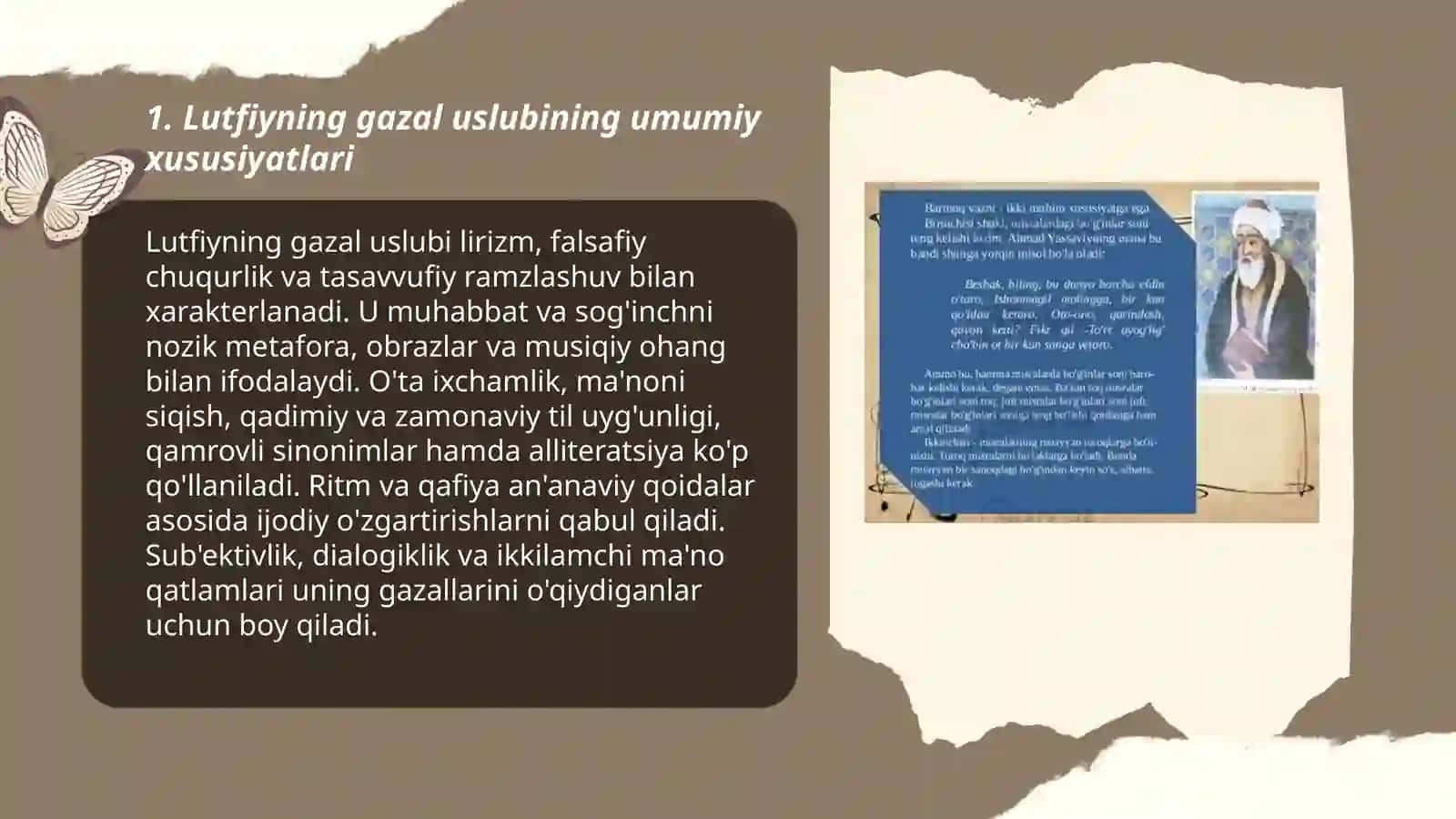 Lutfiyning gazalnavislik mahorati 3