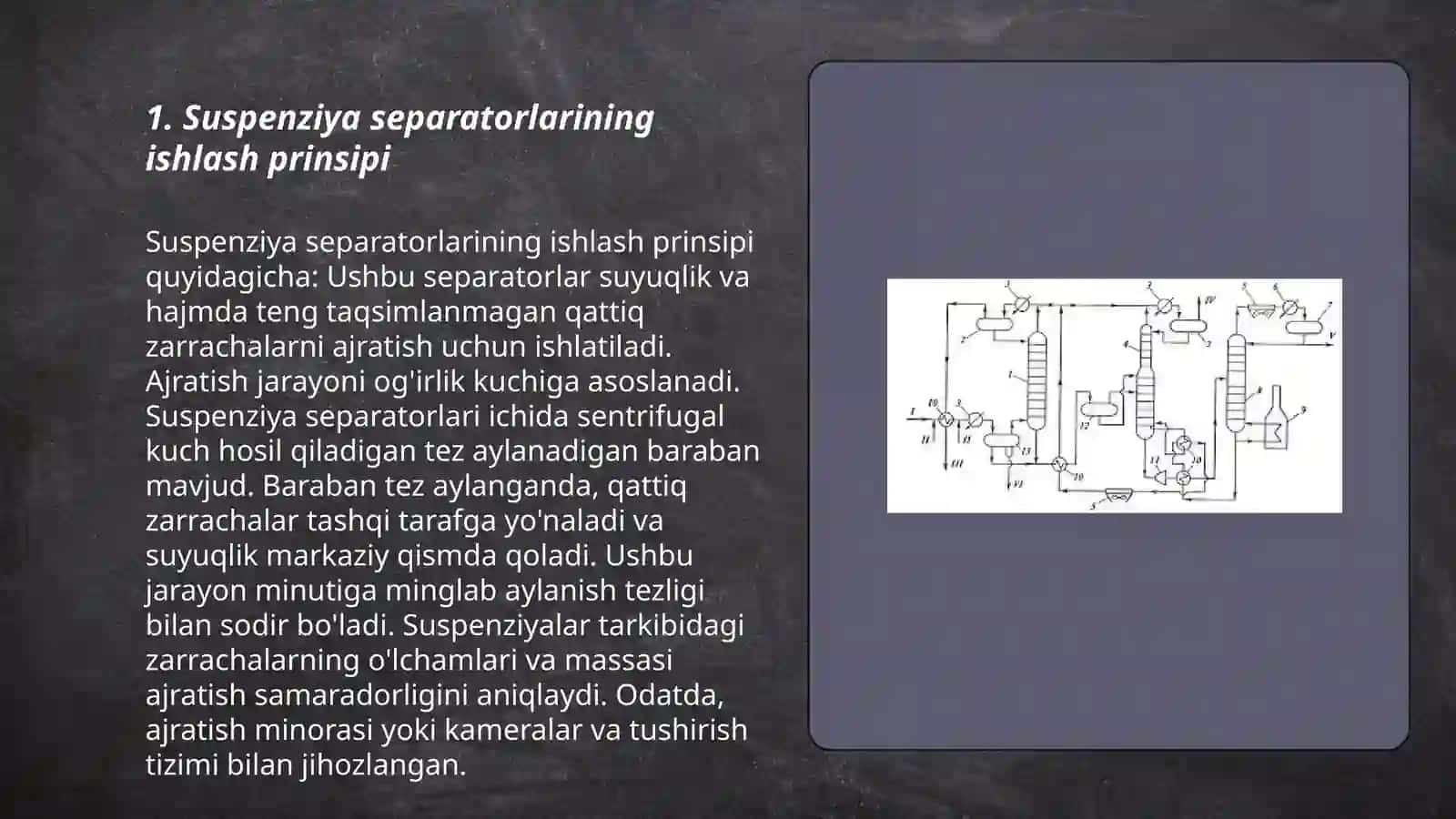 Suspenzion separatorlar va yuvuvchi mashinalar 3