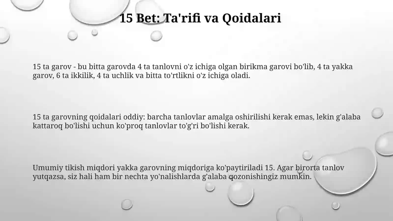 15 ta garov 3