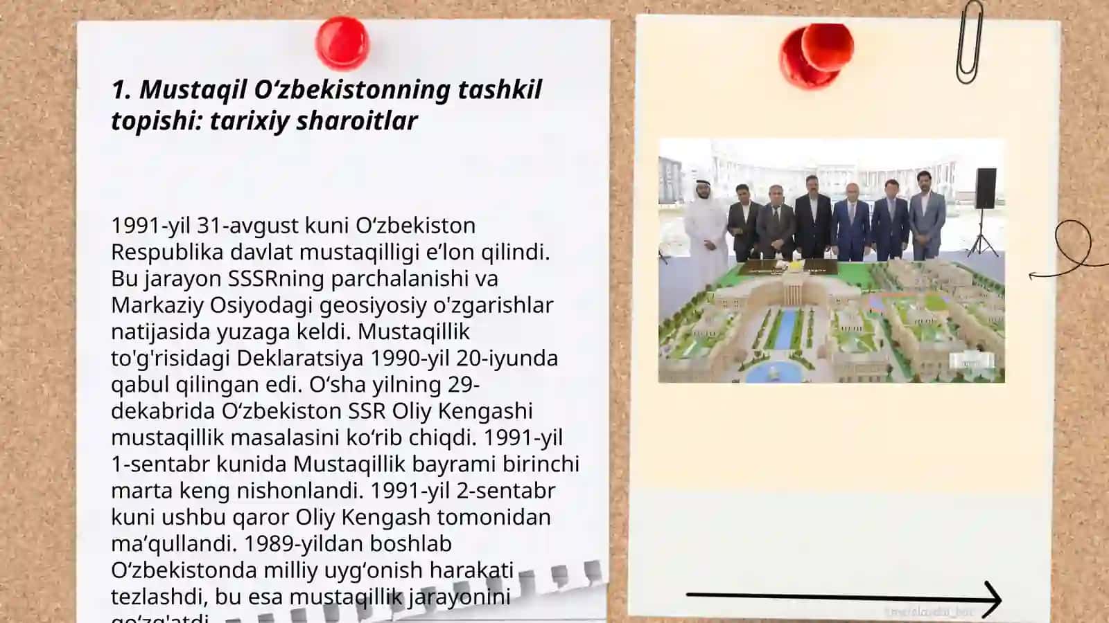 Mustaqil Oʻzbekistonning tashkil topishi: tarixiy sharoitlar 3