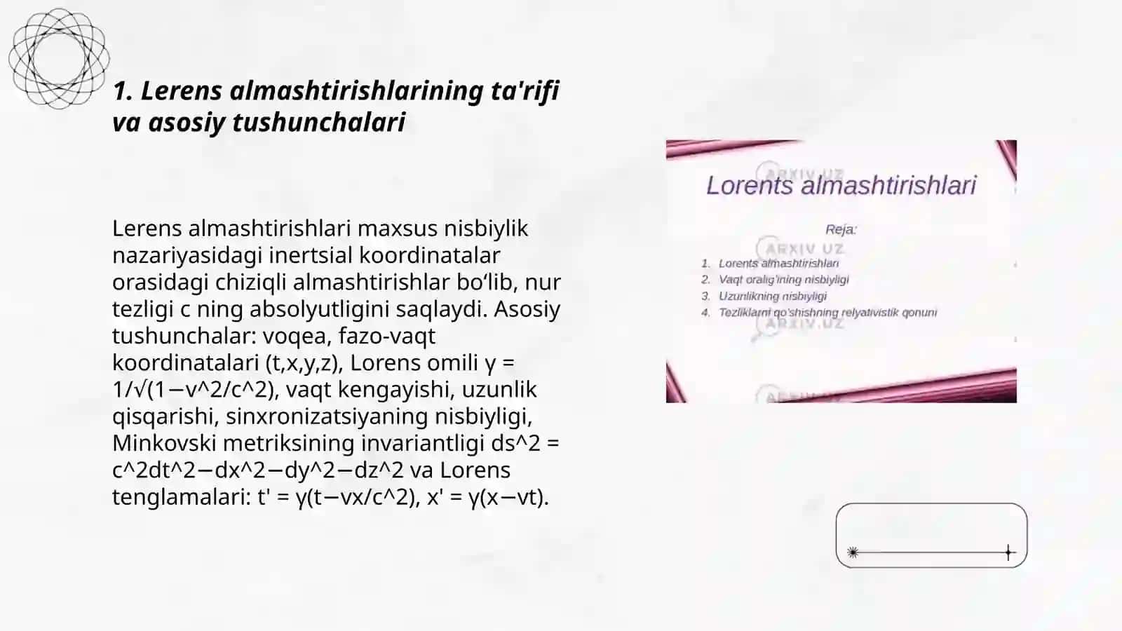 Lerens almashtirishlari va undan chiqadigan xulosalar 3