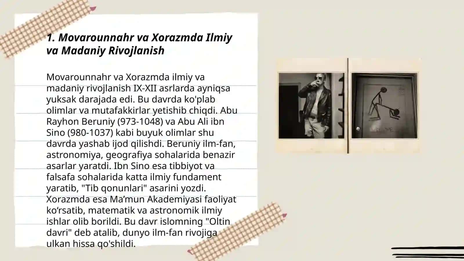 Movarounnahr va Xorazmda Ilmiy va Madaniy Rivojlanish 3