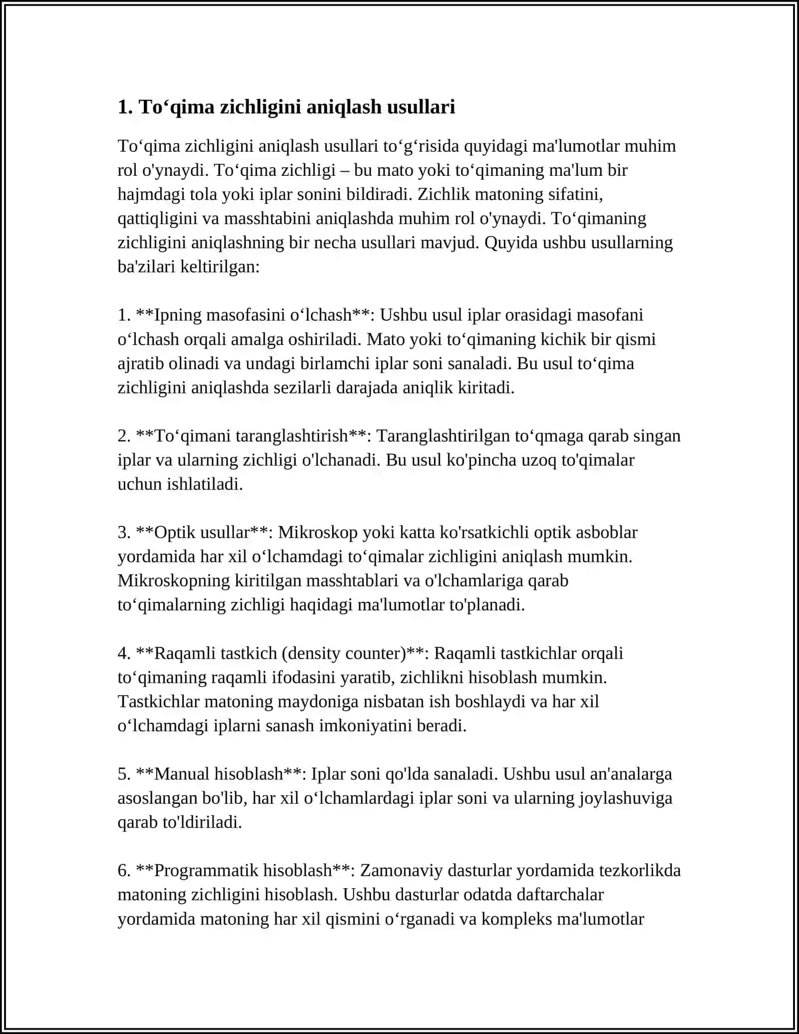 ORGANIZM TOʻQIMALARI ZICHLIGINI ANIQLASH 3
