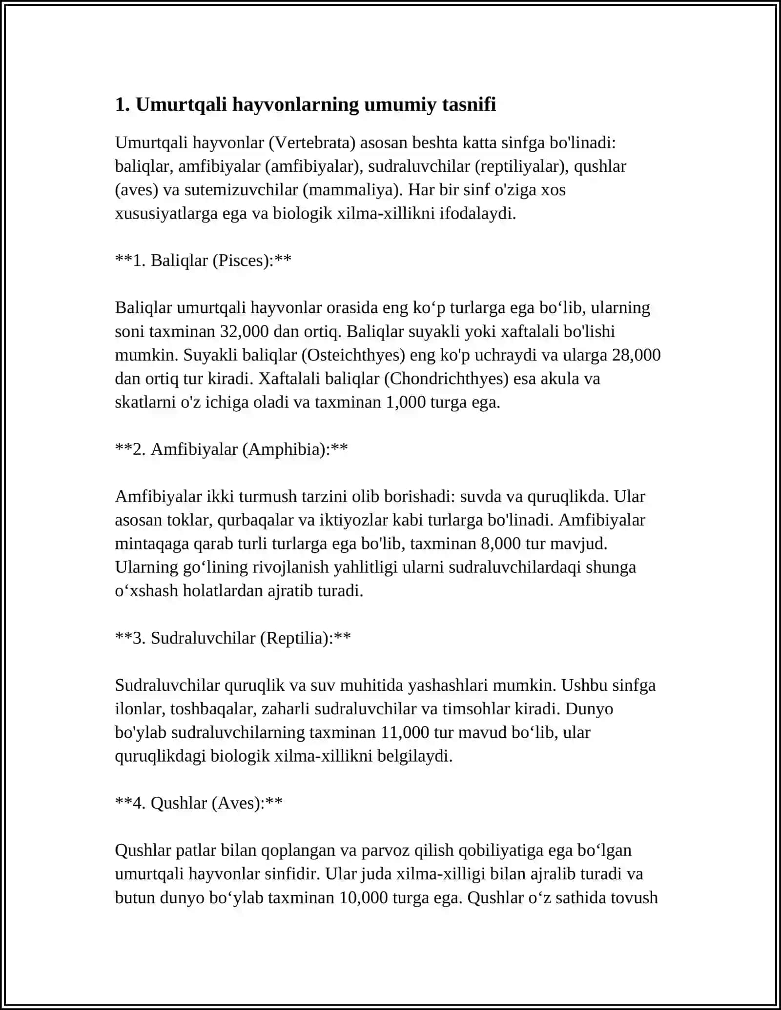 UMURTQALILAR KENJA TIPINING ZAMONAVIY TASNIFI, KELIB CHIQISHI VA EVOLYUTSIYASI 3