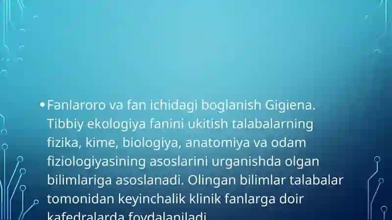 Kasalxonalar havo sifati tozaligini aniqlash 3